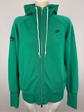 Nike University of Alberta Green Full Zip Hoodie Womens XL U of A
